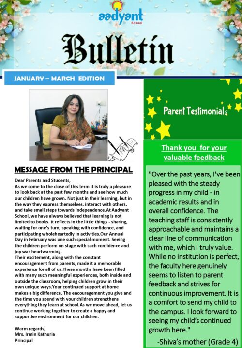 Newsletter JAN- MARCH 2026